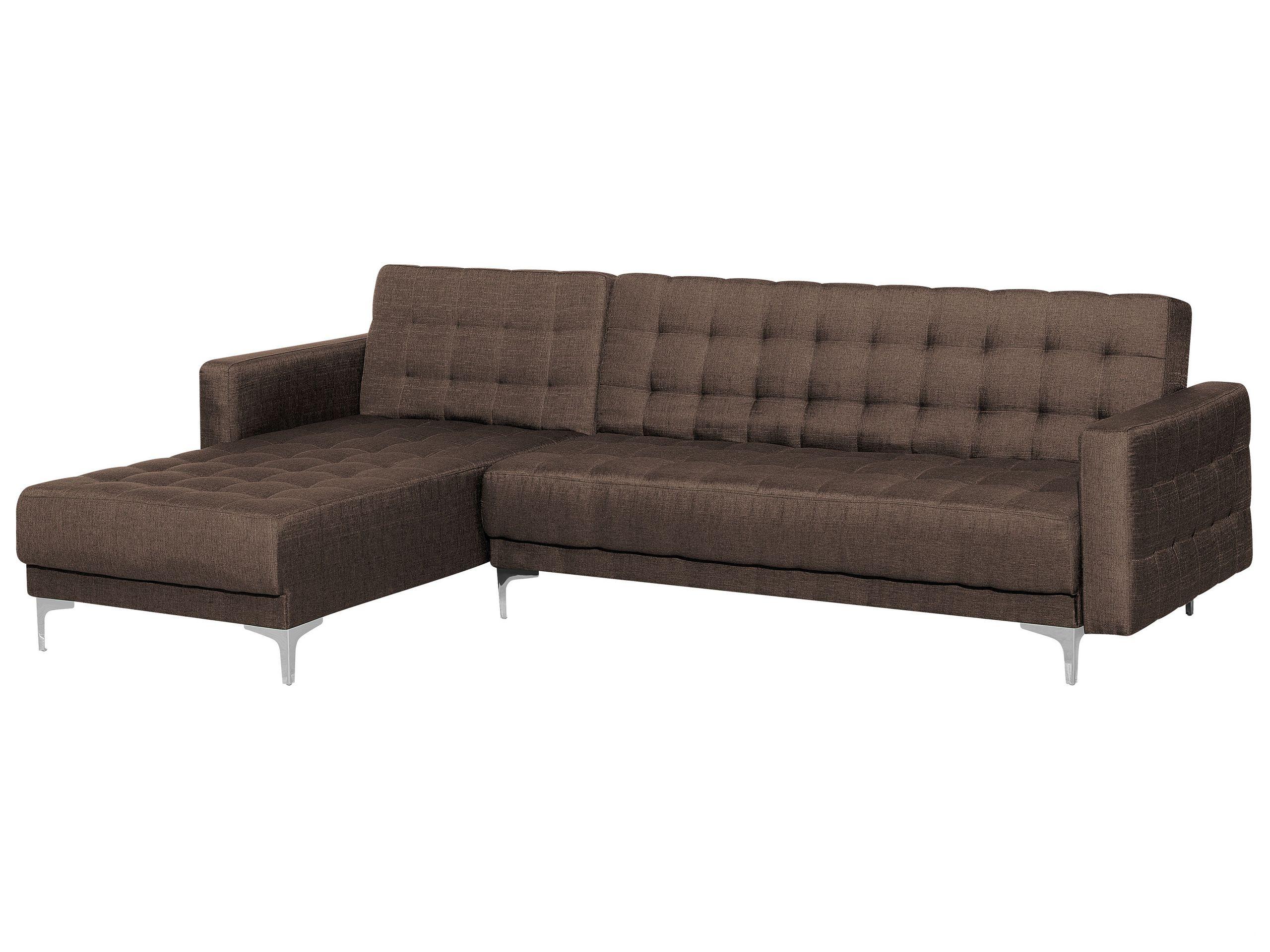 Beliani Ecksofa aus Polyester Retro ABERDEEN  