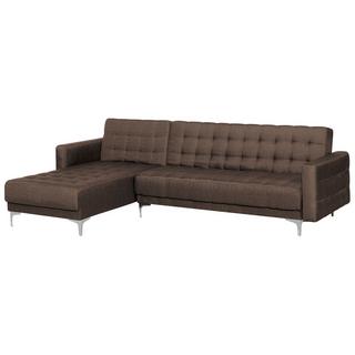 Beliani Ecksofa aus Polyester Retro ABERDEEN  