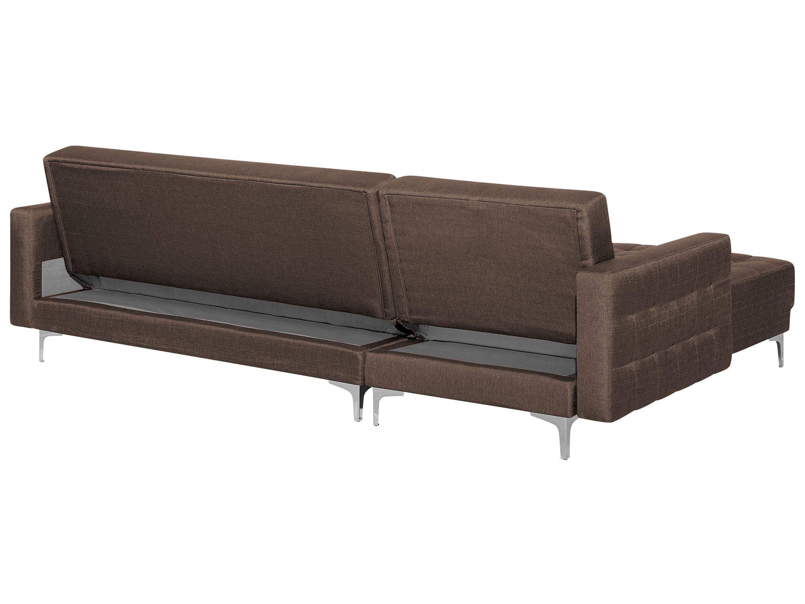 Beliani Ecksofa aus Polyester Retro ABERDEEN  