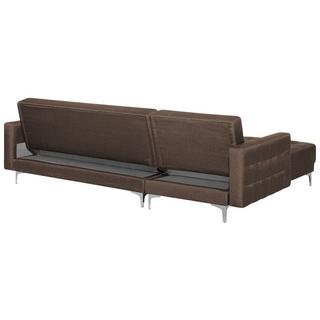 Beliani Ecksofa aus Polyester Retro ABERDEEN  