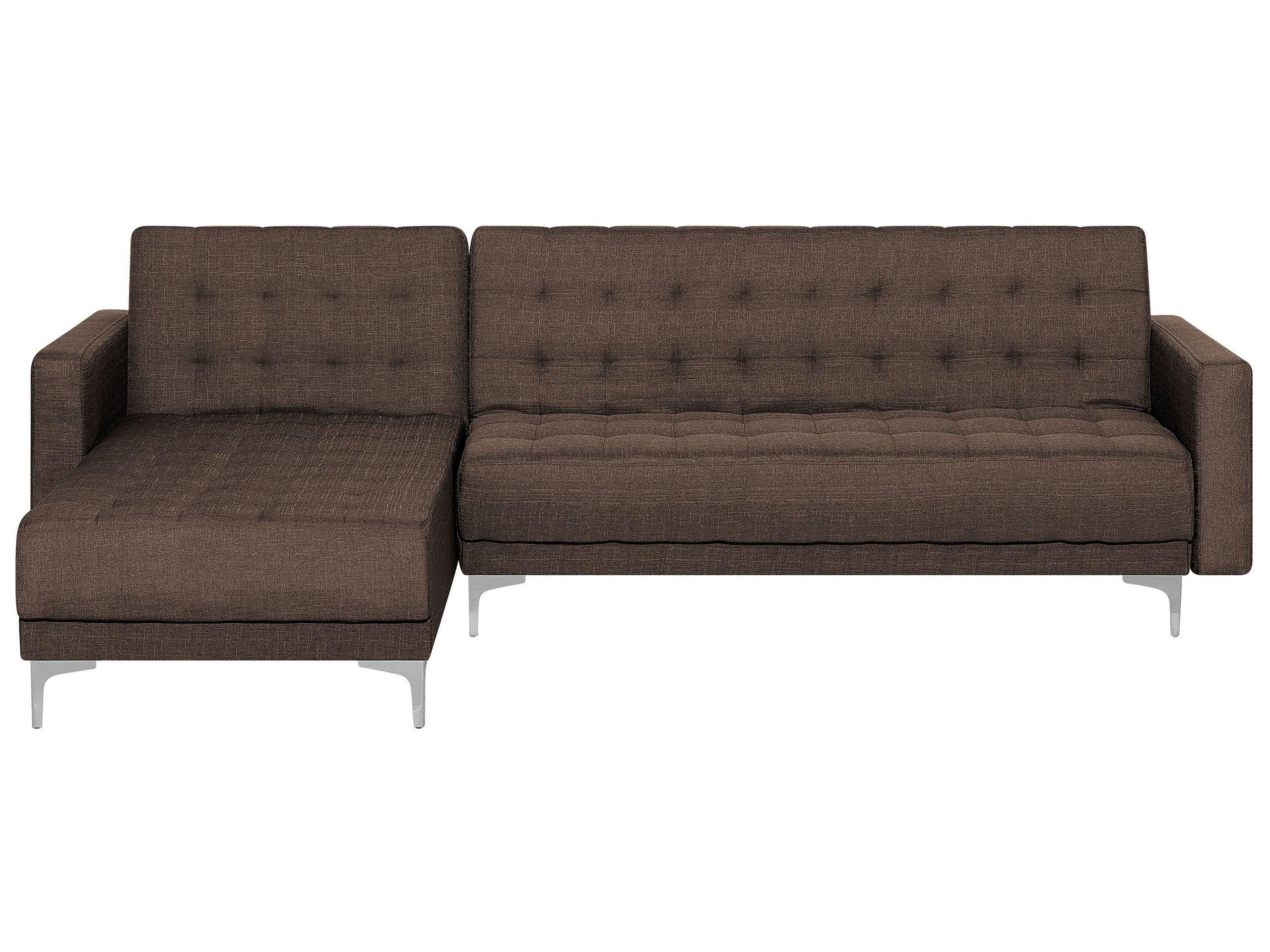 Beliani Ecksofa aus Polyester Retro ABERDEEN  