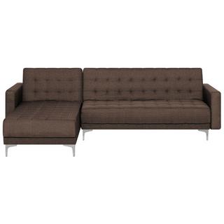 Beliani Ecksofa aus Polyester Retro ABERDEEN  