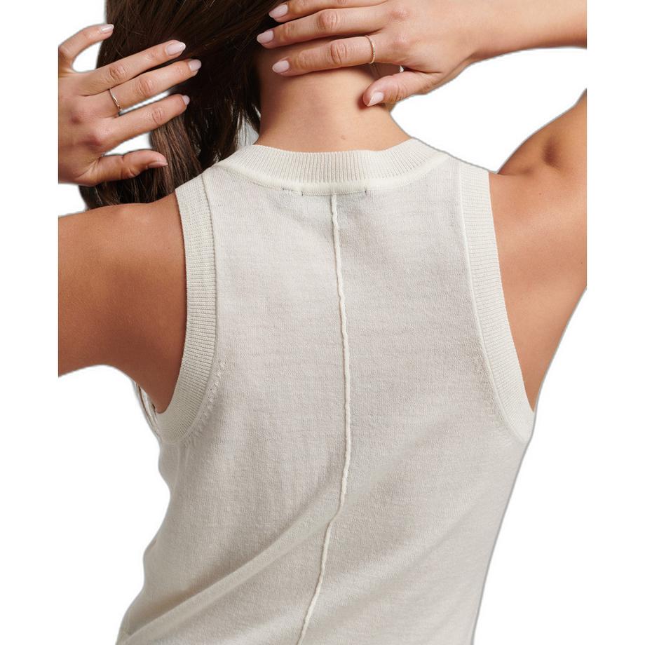 Superdry Merinowolle Rundhals Tanktop  