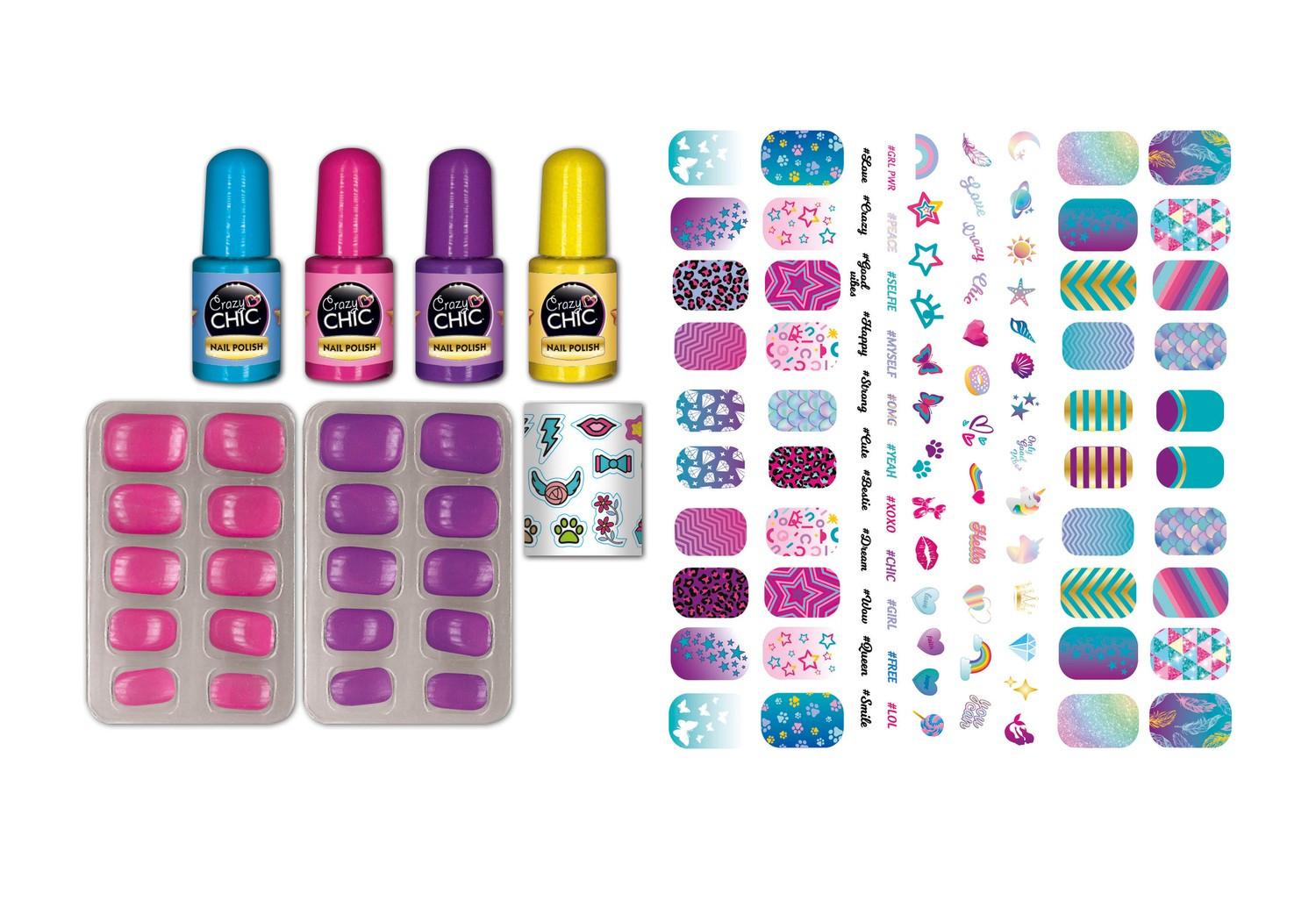 Clementoni  Nail Art Crazy Chic qui brille dans le noir 