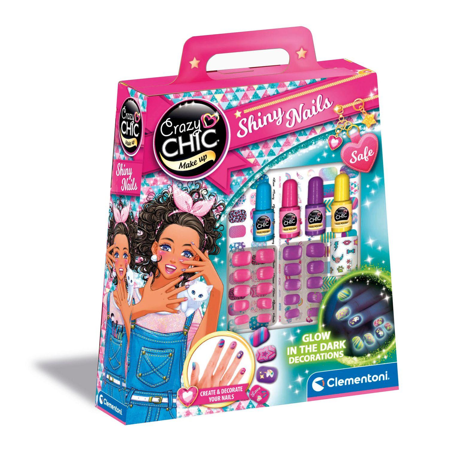 Clementoni  Nail Art Crazy Chic qui brille dans le noir 