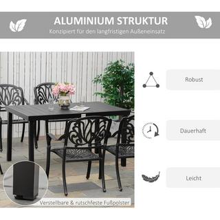 Outsunny Table de jardin  