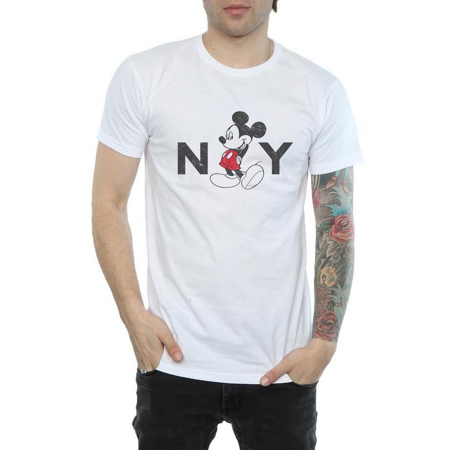 Disney NY Mickey Mouse Print T-Shirt  