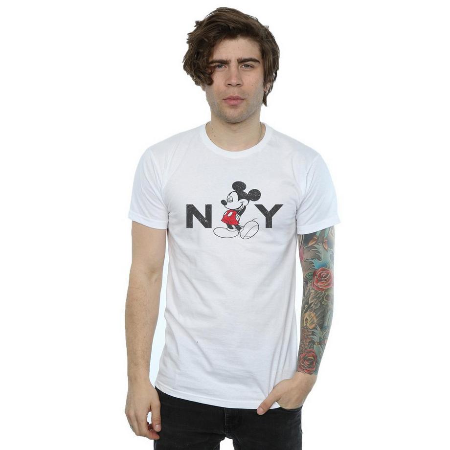 Disney NY Mickey Mouse Print T-Shirt  