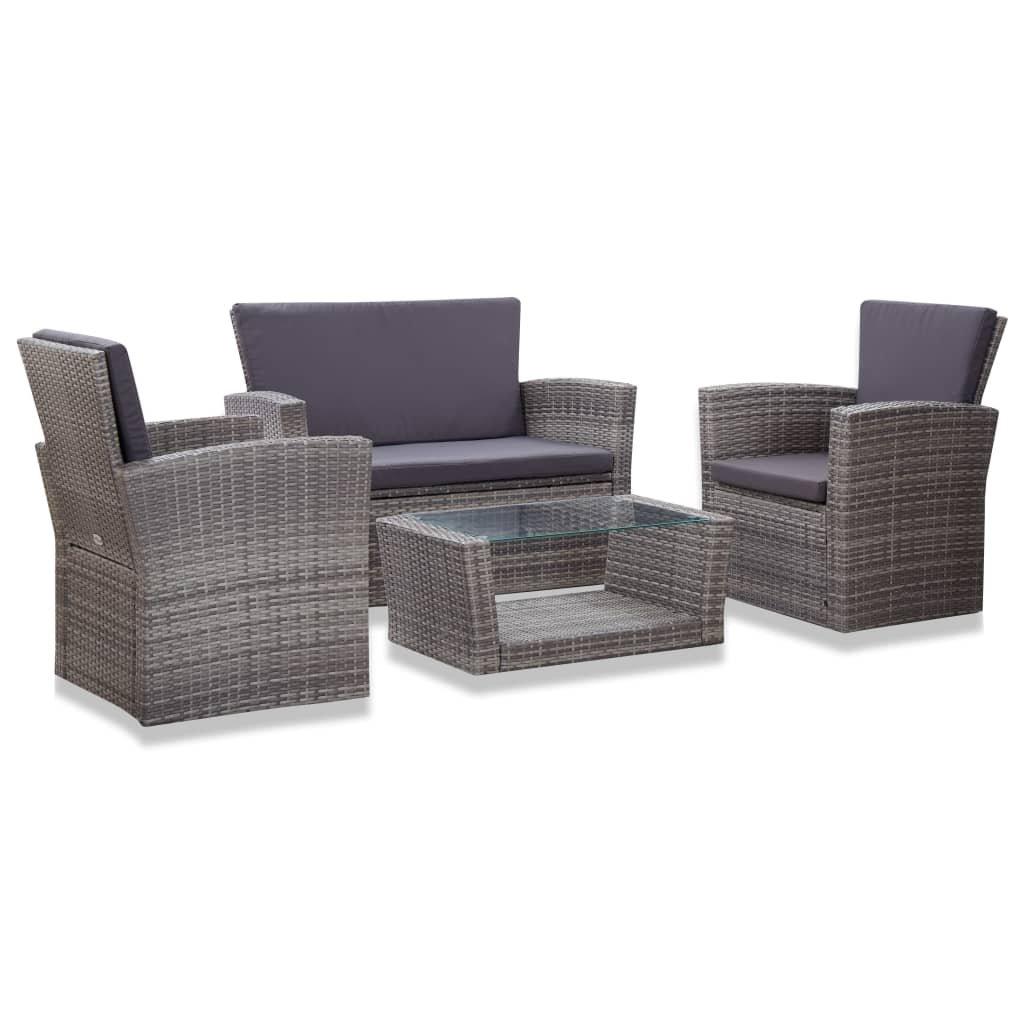 VidaXL Garten sofagarnitur poly-rattan  