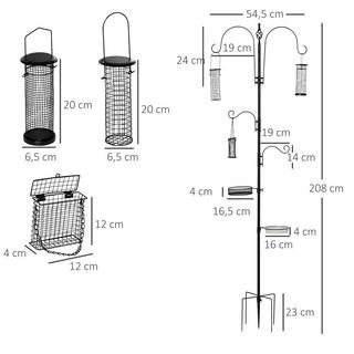 PawHut Vogel Futterstation Set  