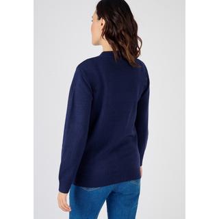 Damart  Pull col rond maille jersey souple. 