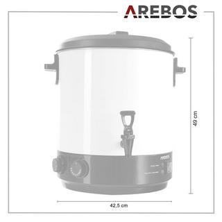 Arebos Machine à conserver 28L Marmite à vin chaud cuiseur distributeur de boissons chaudes 1800W  