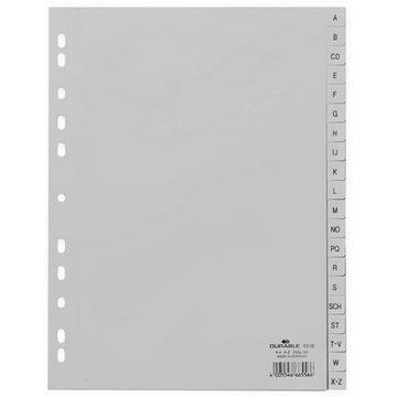 DURABLE Register PP grau A4 6510-10 20-teilig, A-Z