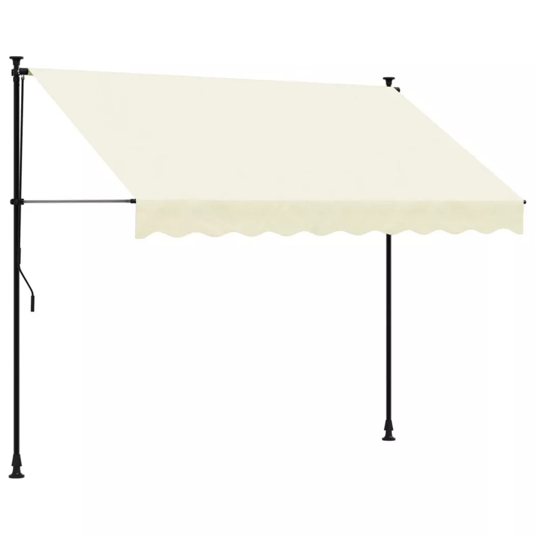 VidaXL - tenda da sole retrattile Tessuto, One Size, Light Beige