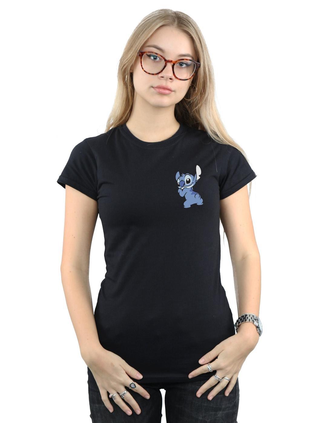 Disney  Lilo And Stitch Stitch Backside Breast Print TShirt 