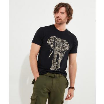 T-Shirt Graphique Éléphant Aztèque