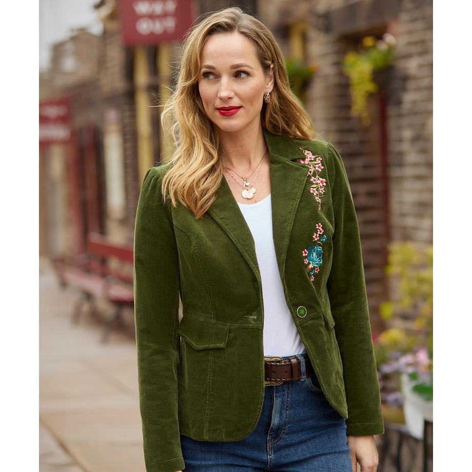 Joe Browns Bestickte Cordjacke  