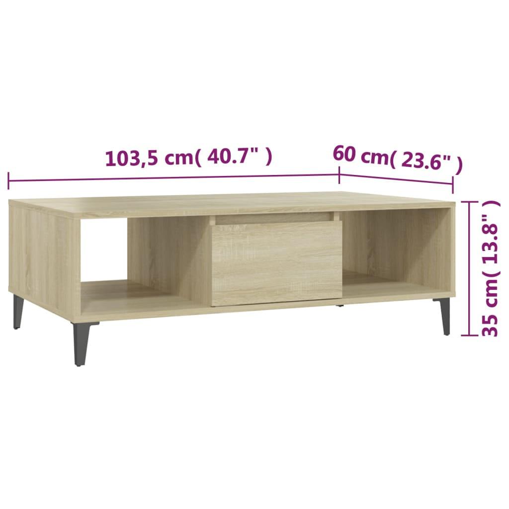 VidaXL Table basse bois d'ingénierie  