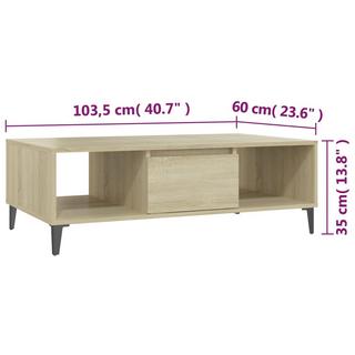 VidaXL Table basse bois d'ingénierie  