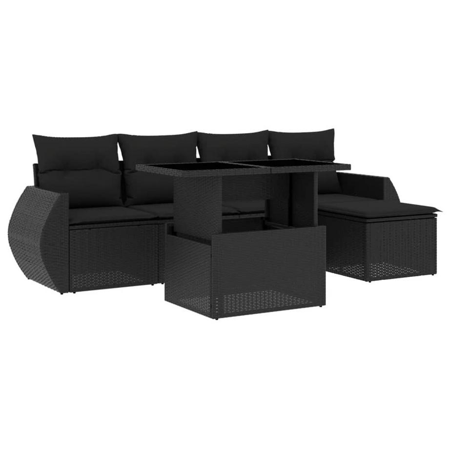 set divano da giardino Polirattan