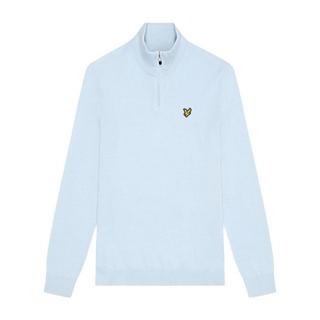 LYLE & SCOTT  Pullover mit kurzem Reißverschluss  Emblem 