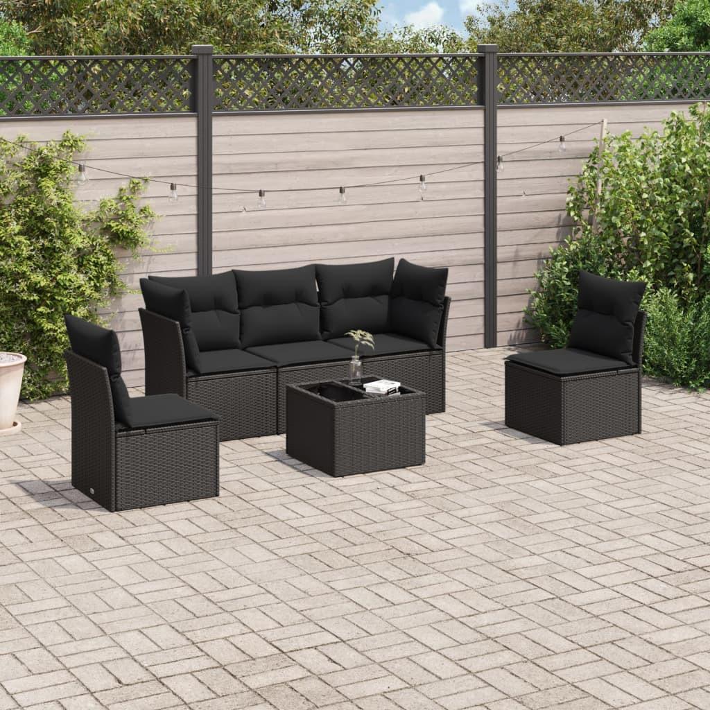 VidaXL set divano da giardino Polirattan  