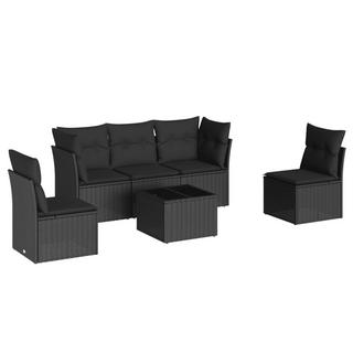 VidaXL set divano da giardino Polirattan  