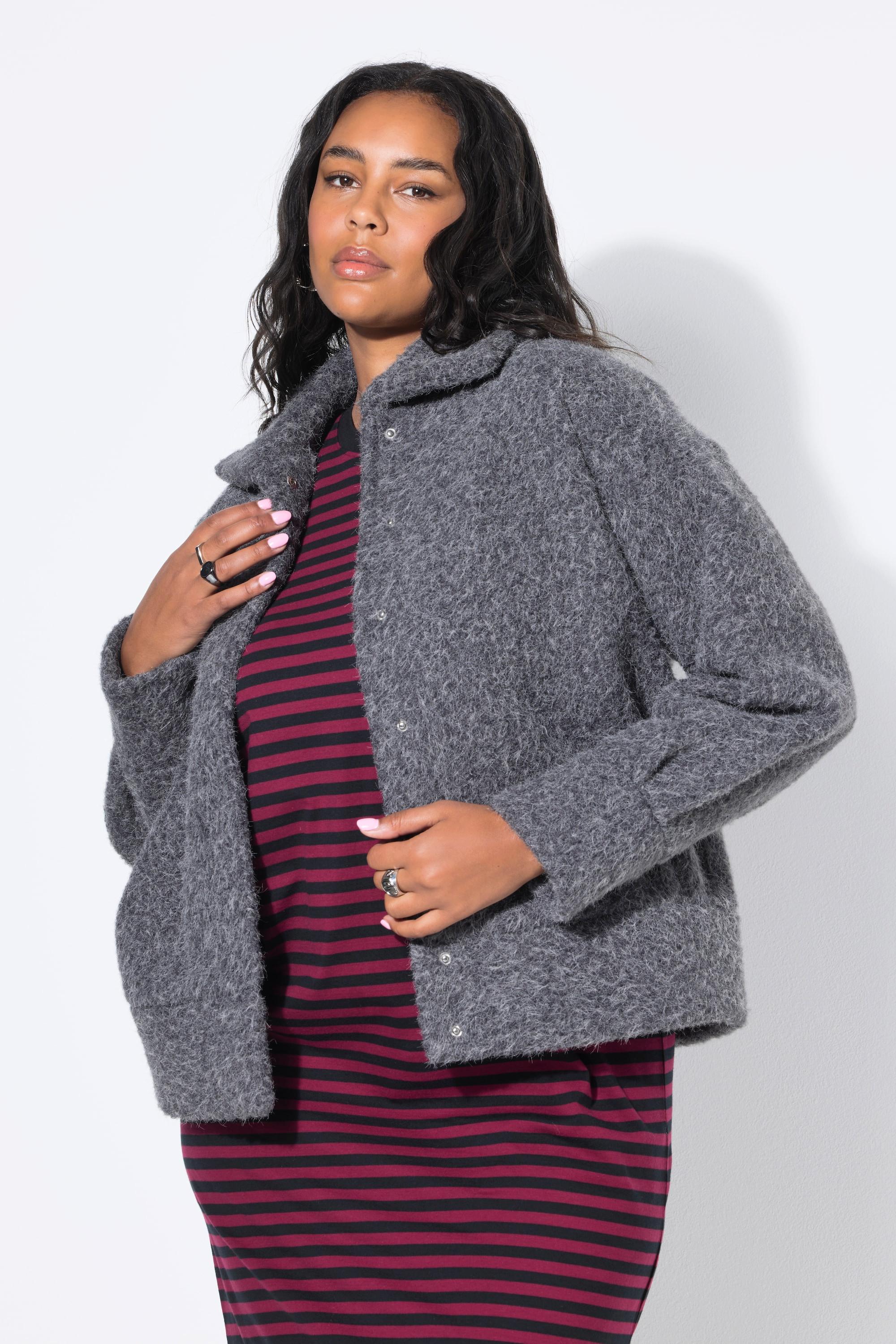 Studio Untold Oversized Shacket Wolloptik  