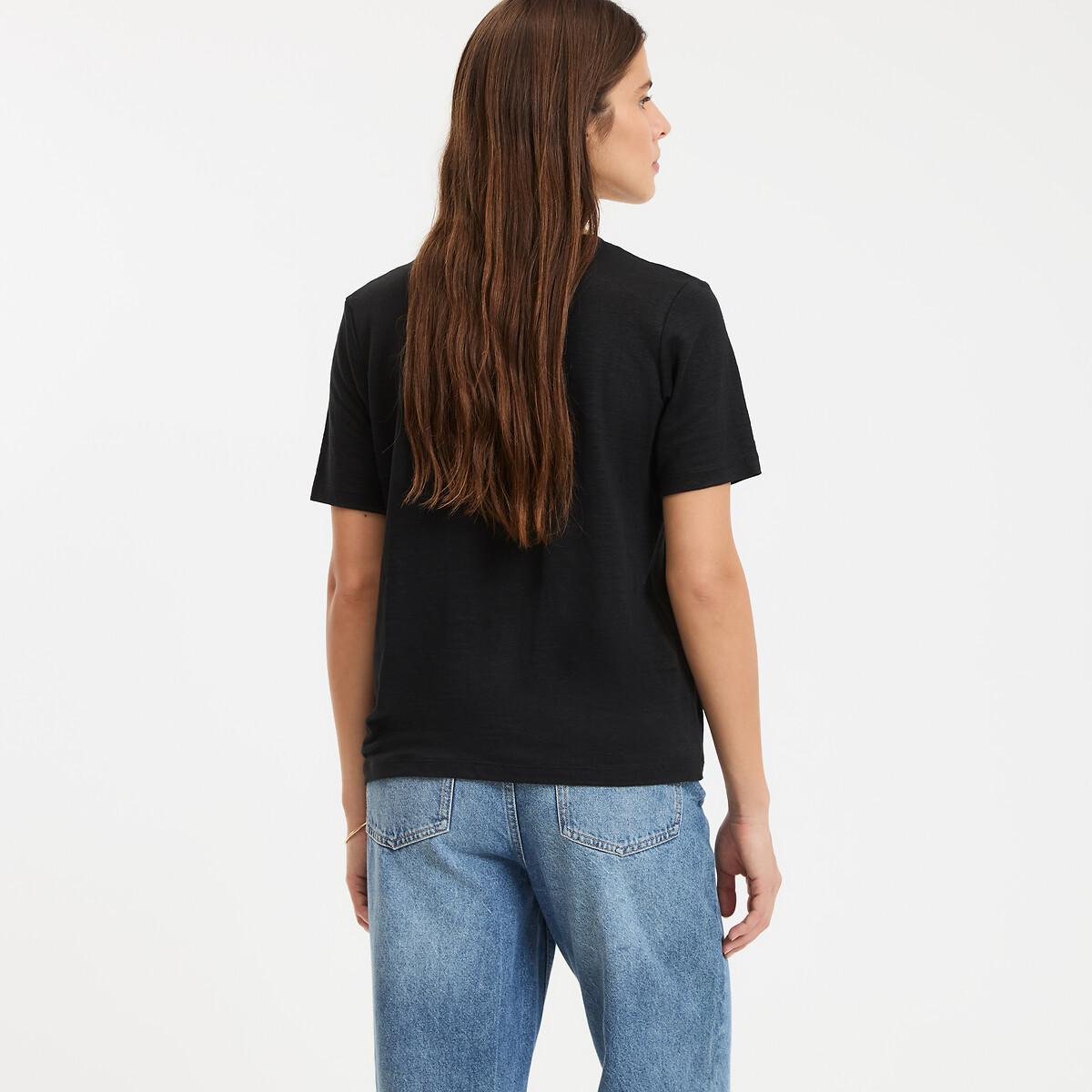 La Redoute Collections T-shirt Col Rond Manches Courtes  