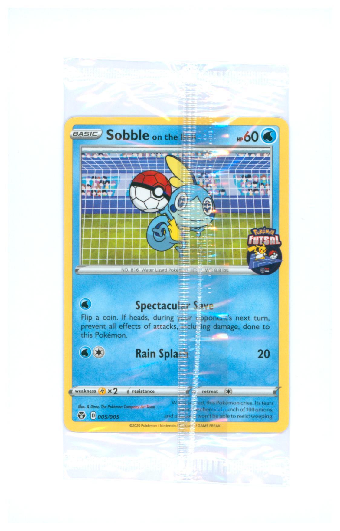 Pokémon  Sobble On The Ball 005/005 - Futsal Promo Sealed -  TCG 