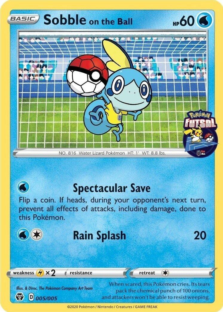 Pokémon  Sobble On The Ball 005/005 - Futsal Promo Sealed -  TCG 