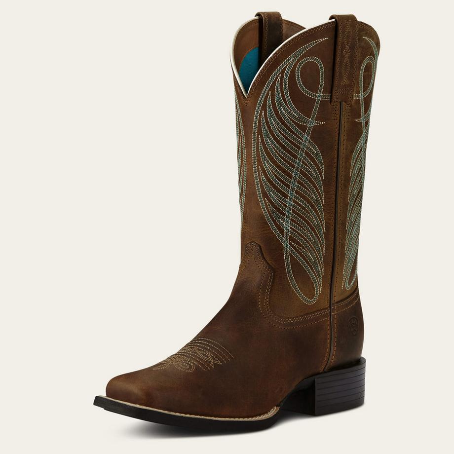 Ariat  bottes western en cuir round up wst 