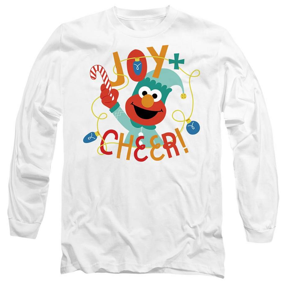 T-ShirtManches Longues Noël Motif Elmo Joy And Cheer