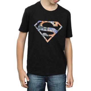 DC COMICS  Tshirt SUPERMAN FLORAL LOGO 