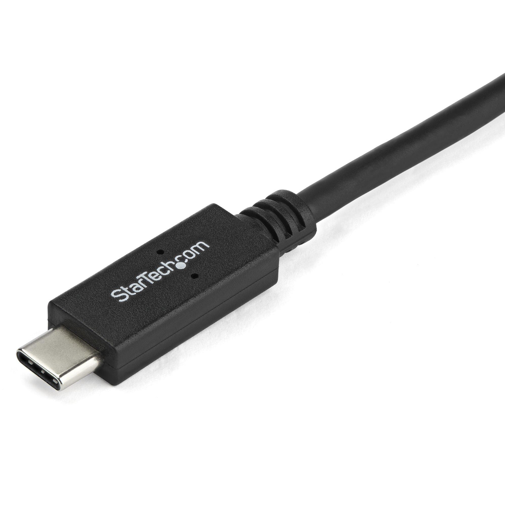 STARTECH.COM  StarTech.com 2m USB-C auf DVI Adapterkabel - 1920x1200 - Schwarz 