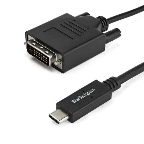 STARTECH.COM  StarTech.com 2m USB-C auf DVI Adapterkabel - 1920x1200 - Schwarz 