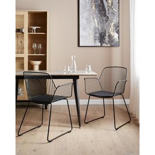 Beliani Lot de 2 chaises en Acier Moderne APPLETON  