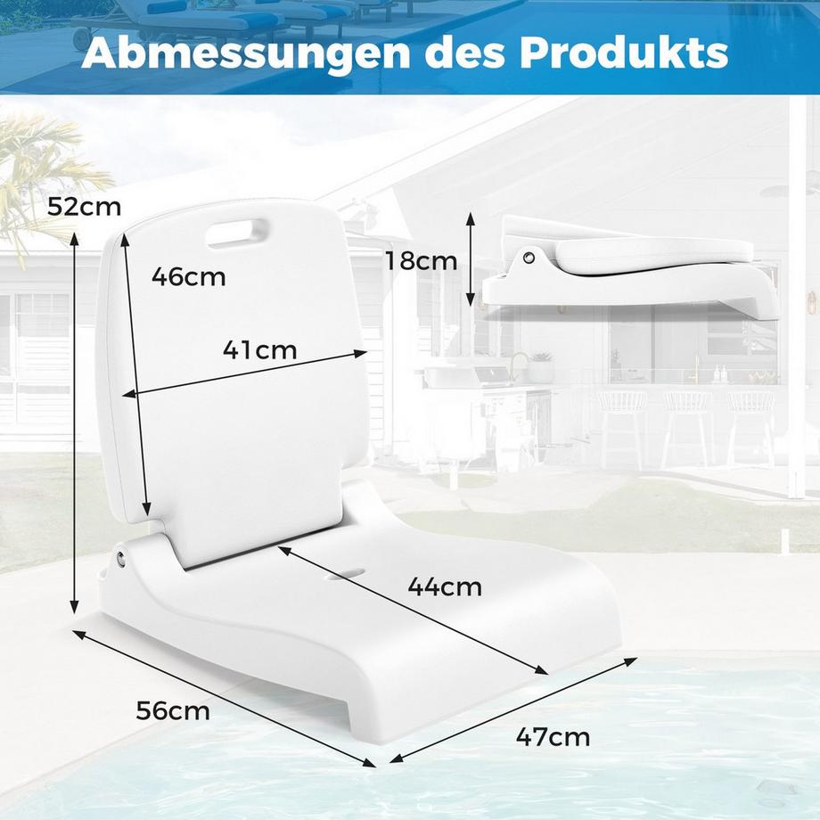 Northix Klappbarer Gartenstuhl mit Griff  