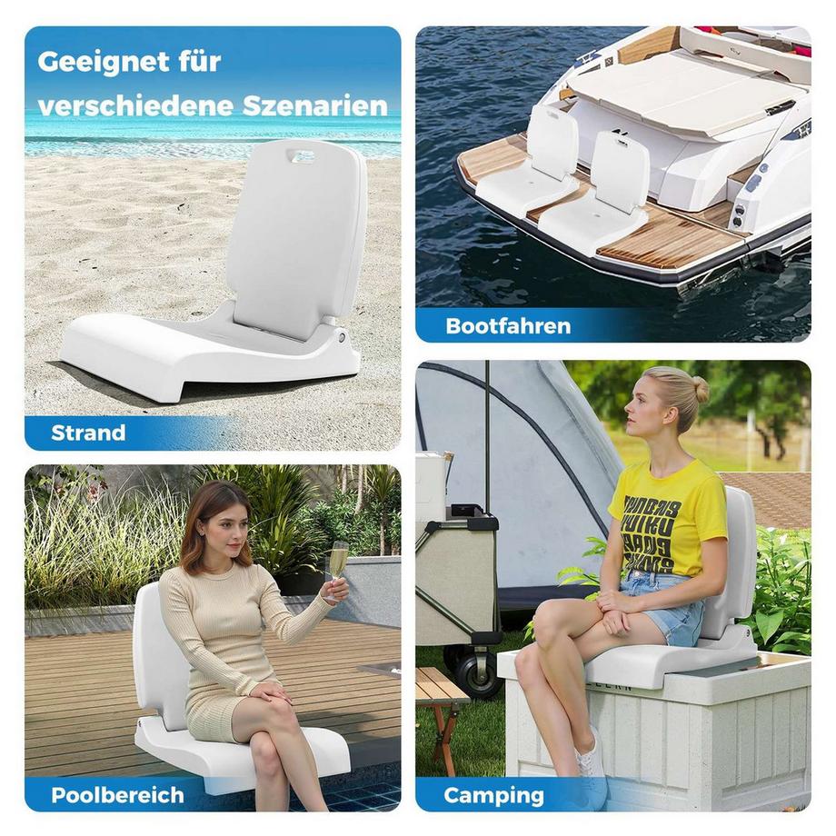 Northix Klappbarer Gartenstuhl mit Griff  