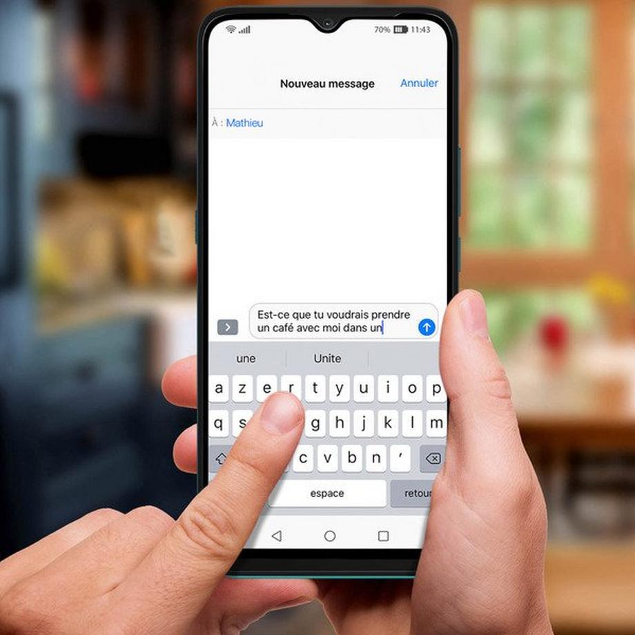 Avizar  Vitre Motorola Moto E7 Biseauté Noir 