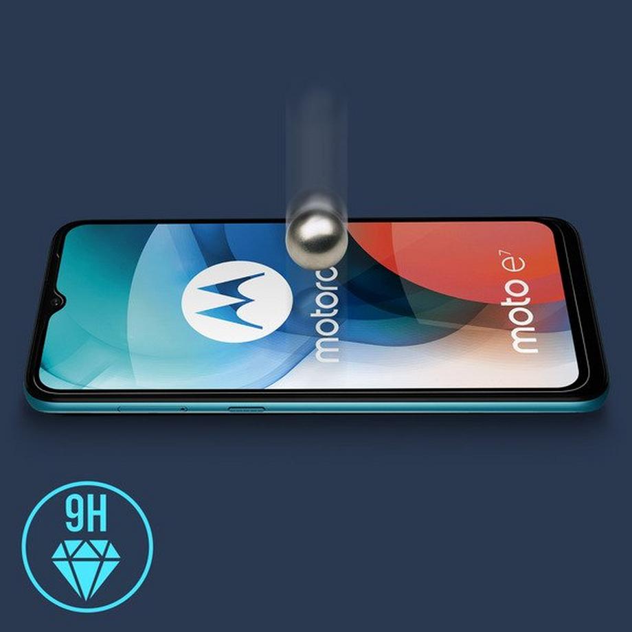 Avizar  Vitre Motorola Moto E7 Biseauté Noir 