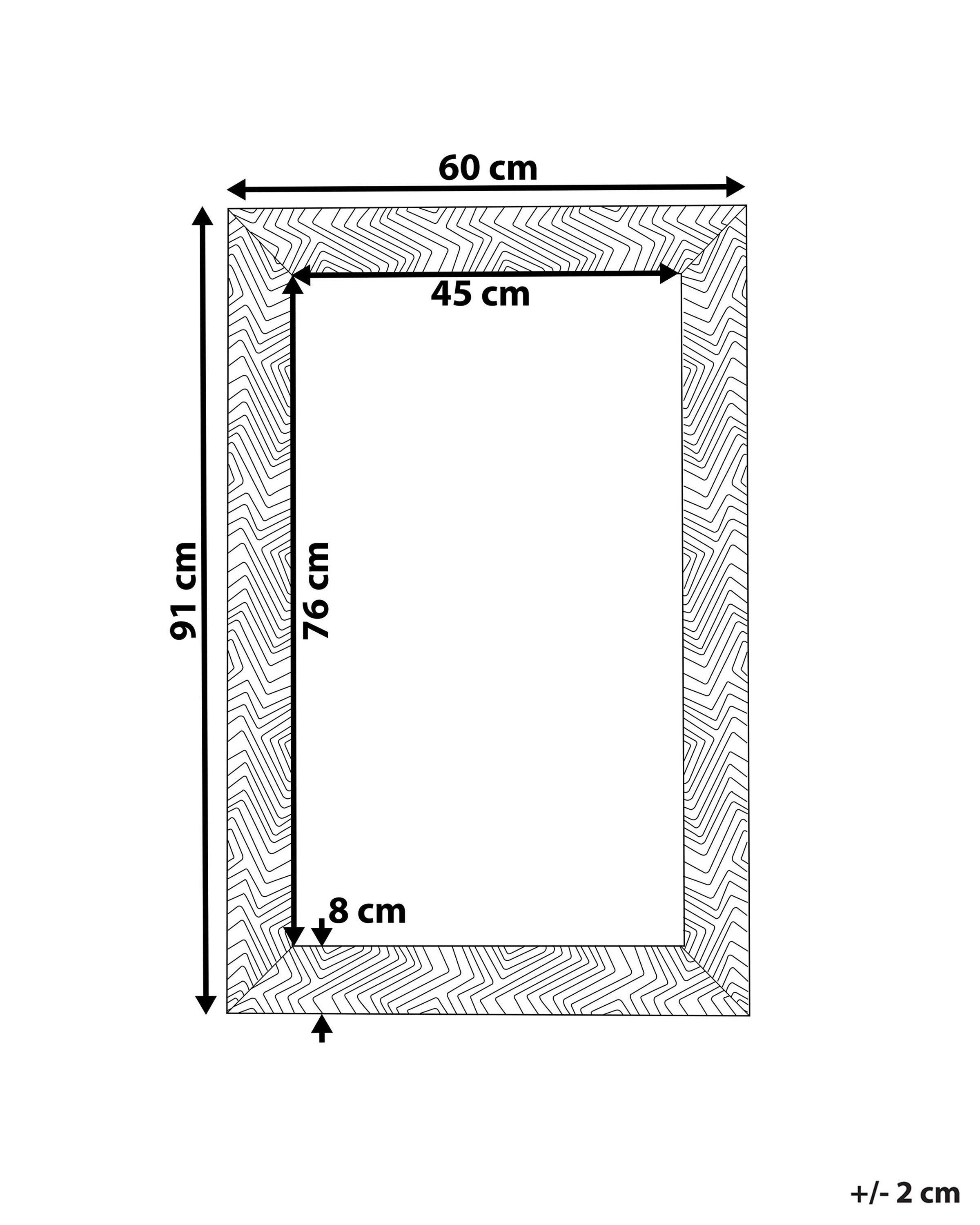 Beliani Miroir en Matière synthétique Rétro NEVEZ  