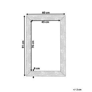 Beliani Miroir en Matière synthétique Rétro NEVEZ  