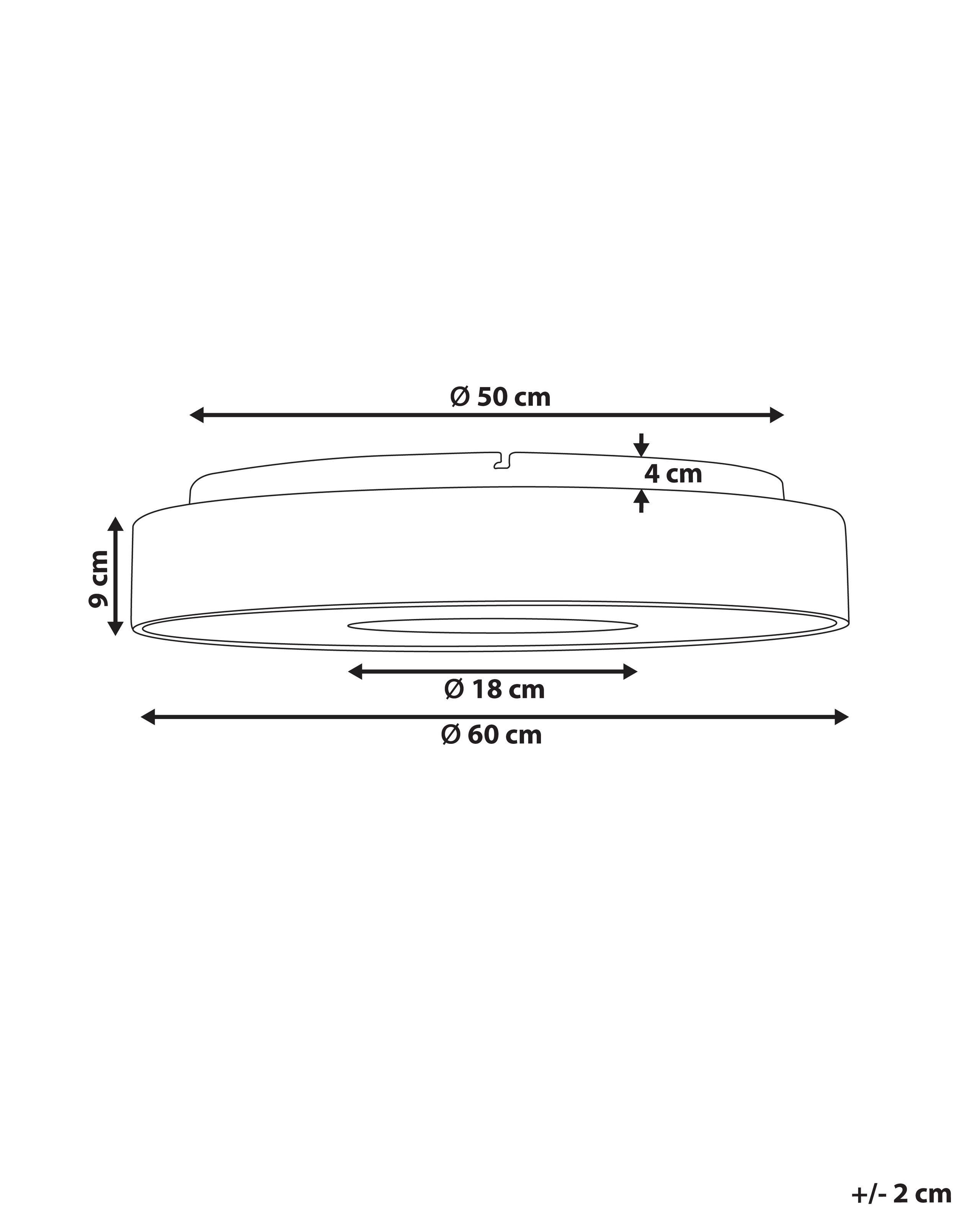 Beliani Deckenlampen aus Eisen Modern BRAGOTO  