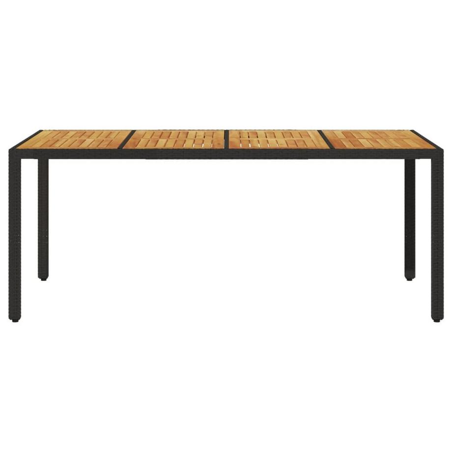 VidaXL Table de jardin rotin synthétique  