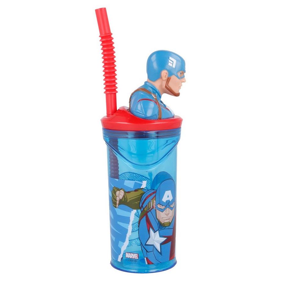 Stor Figurine 3D Avengers Captain America (360 ml) - Gobelet  