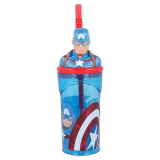 Stor Avengers Captain America 3D Figur (360 ml) - Trinkbecher  