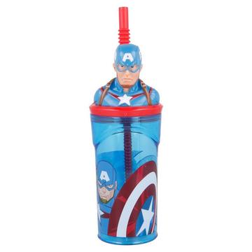 Figurine 3D Avengers Captain America (360 ml) - Gobelet