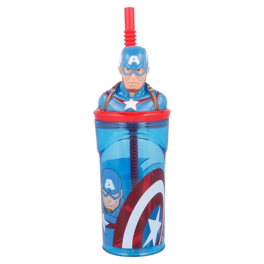 Stor Figurine 3D Avengers Captain America (360 ml) - Gobelet  