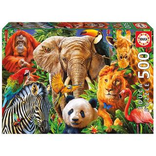 Educa  Puzzle Wildtiere (500Teile) 